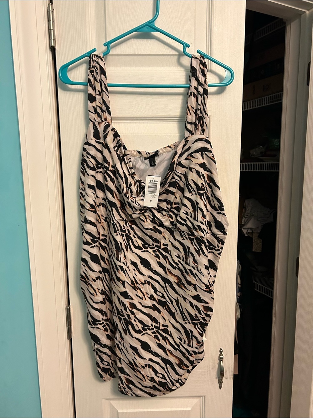 torrid Beige, Black & Taupe Animal Print Tank